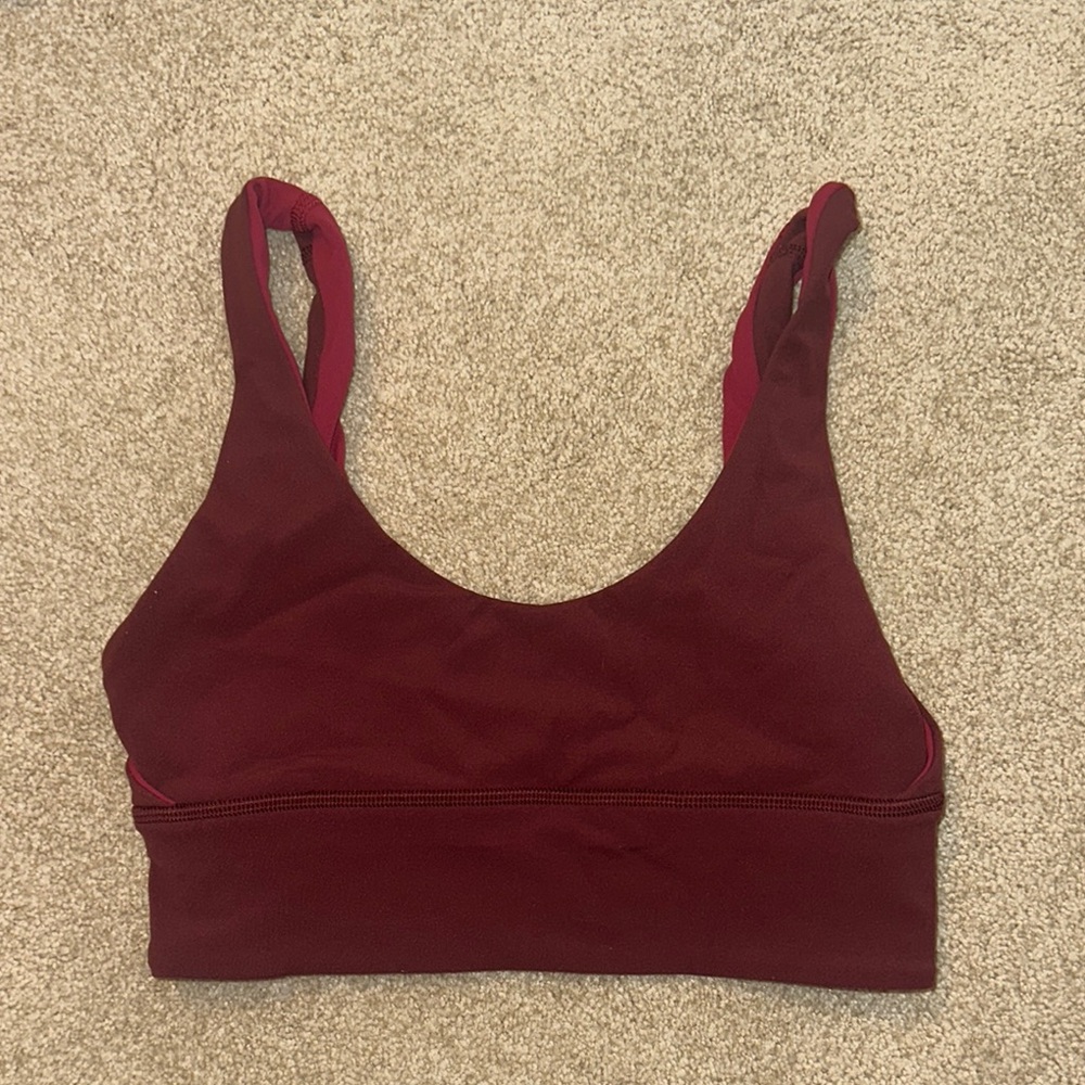 lululemon athletica Burgundy Sports Bra